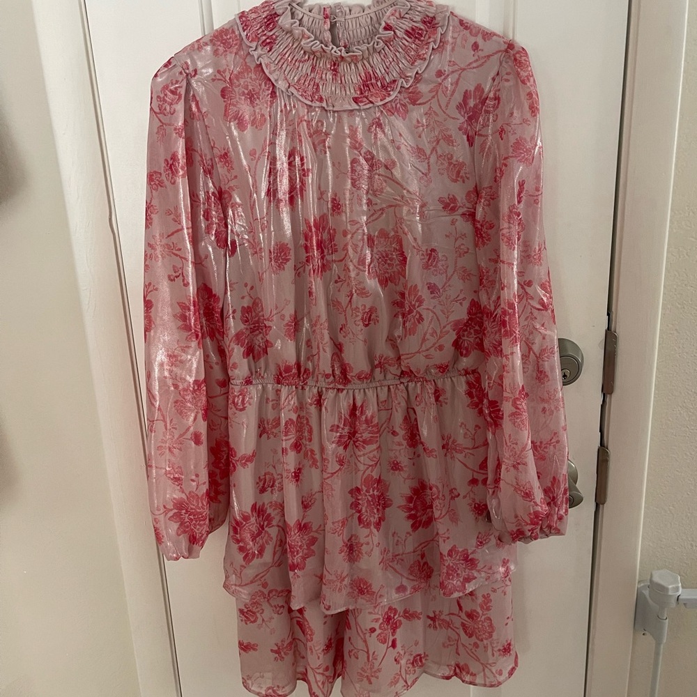 Pink Floral Dress